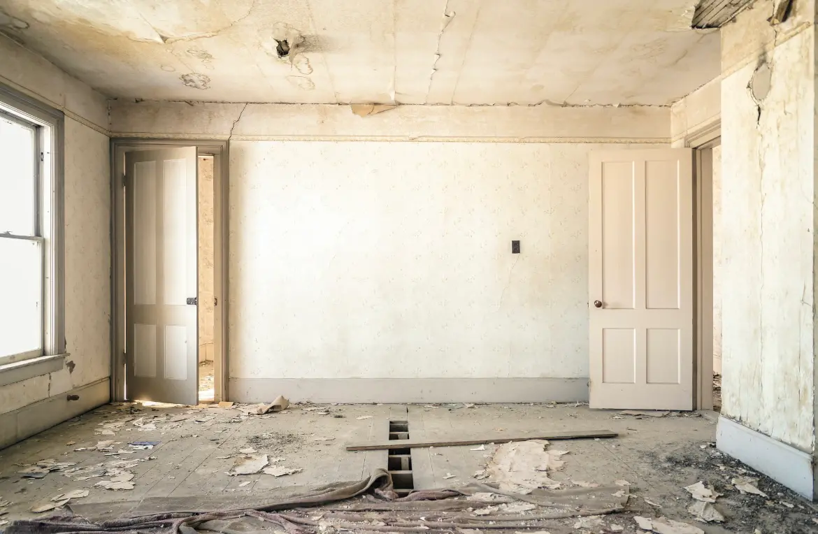 Waste disposal crew managing a cleanout project in Grant