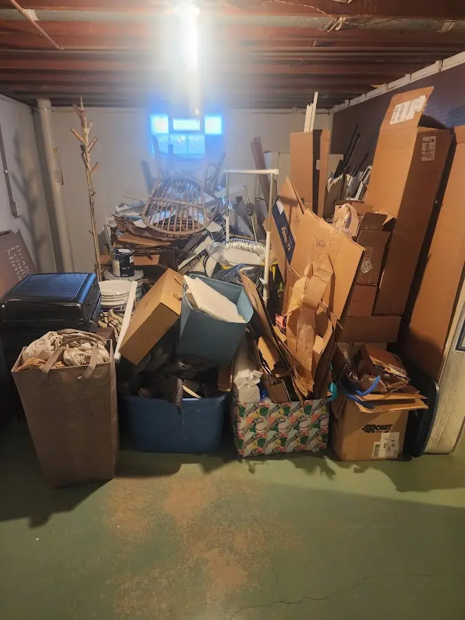 Roll-off dumpster container at job site for Concrete Dumpster Rental in Grant